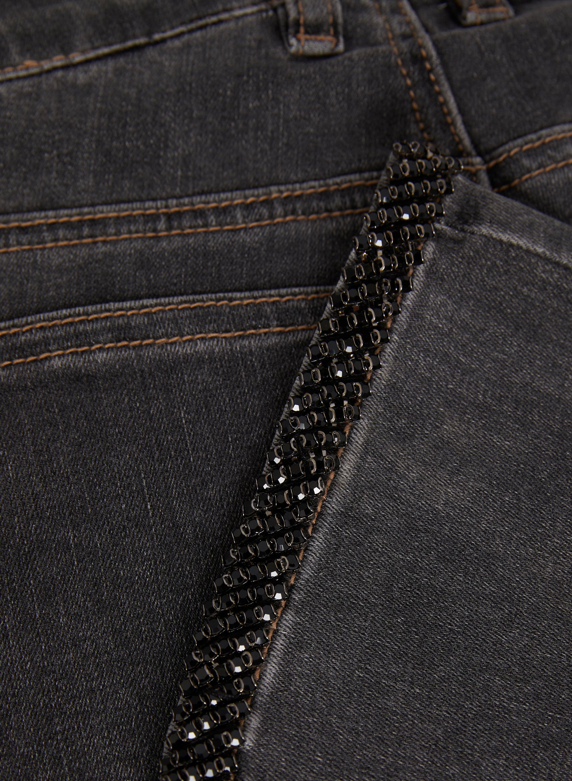Melanie Lyne Women s Sequin Trim Jeans
