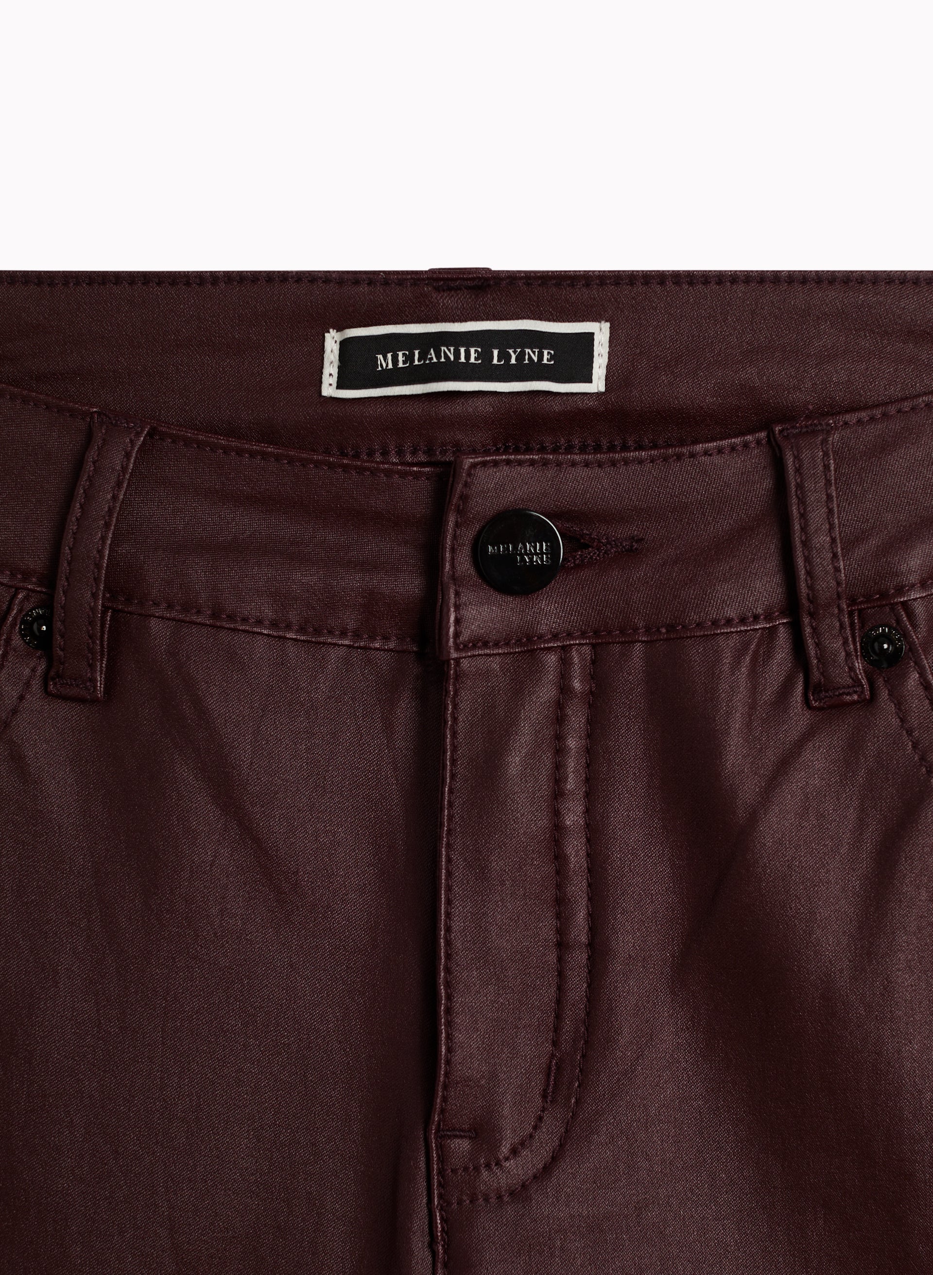 Maroon coated jeans hot sale