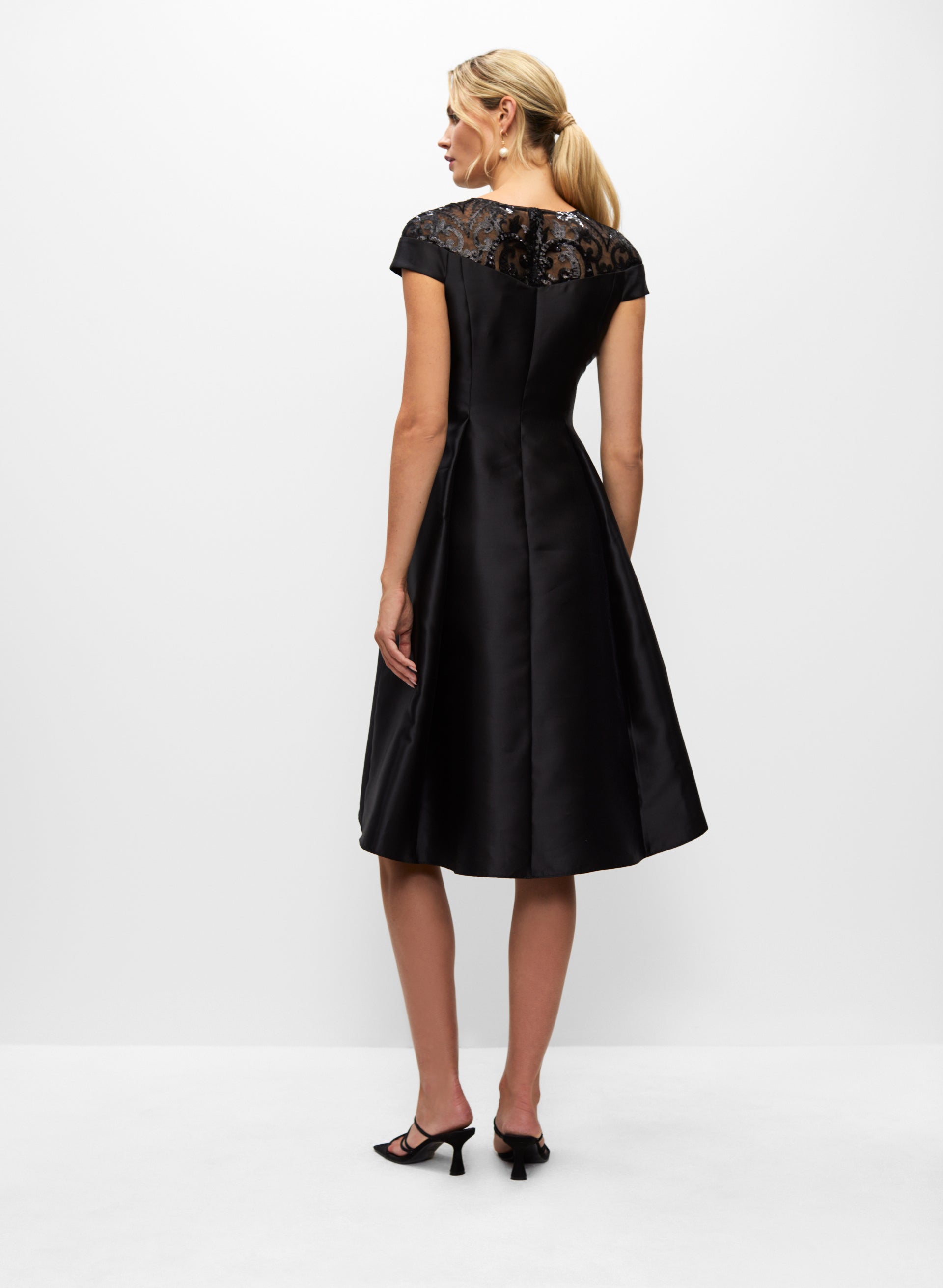 Black sparkly mesh dress outlet