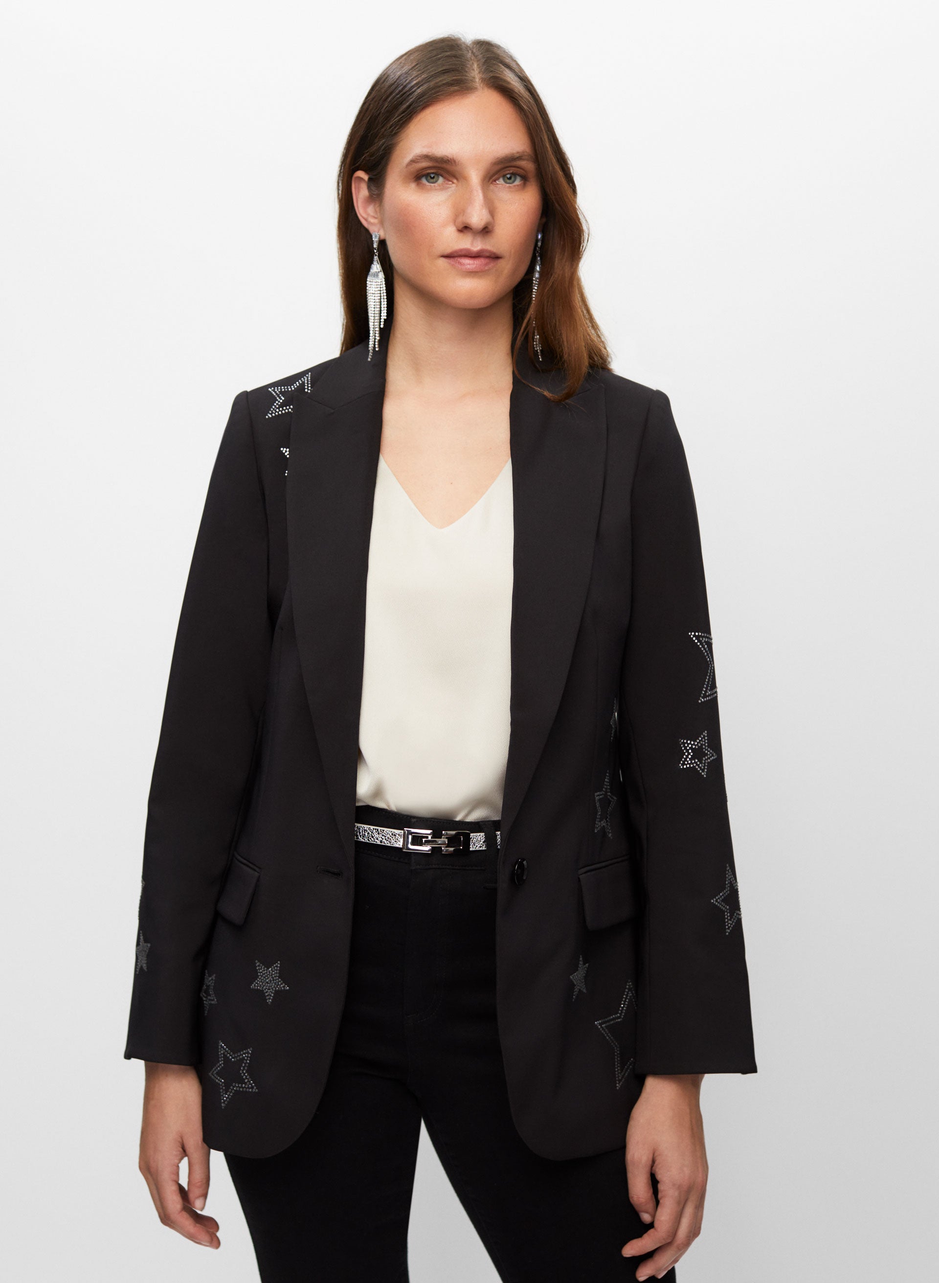 Joseph Ribkoff - Star Embroidered Jacket