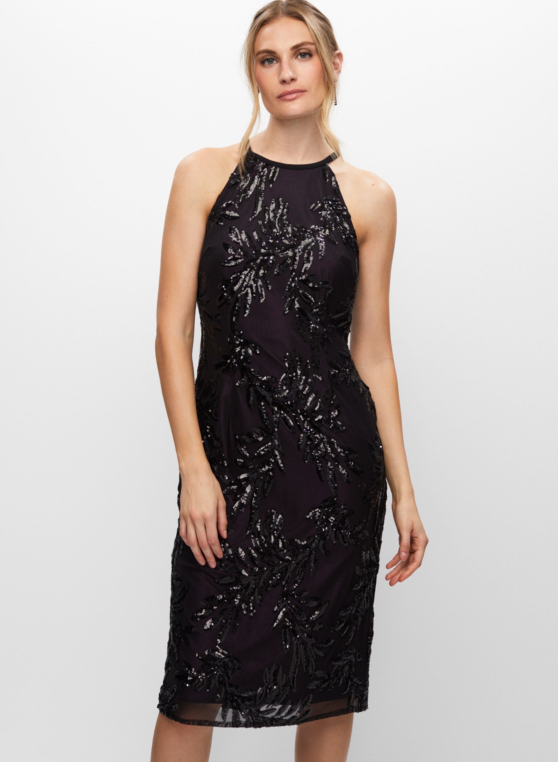 Alex evenings plum dress best sale