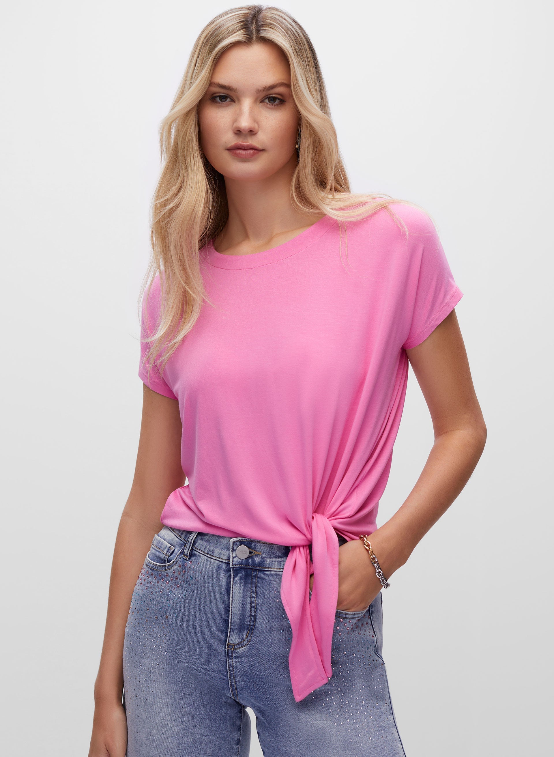 トップス Bibiy. FITTED TEE PINK TOPS｜Bibiy.