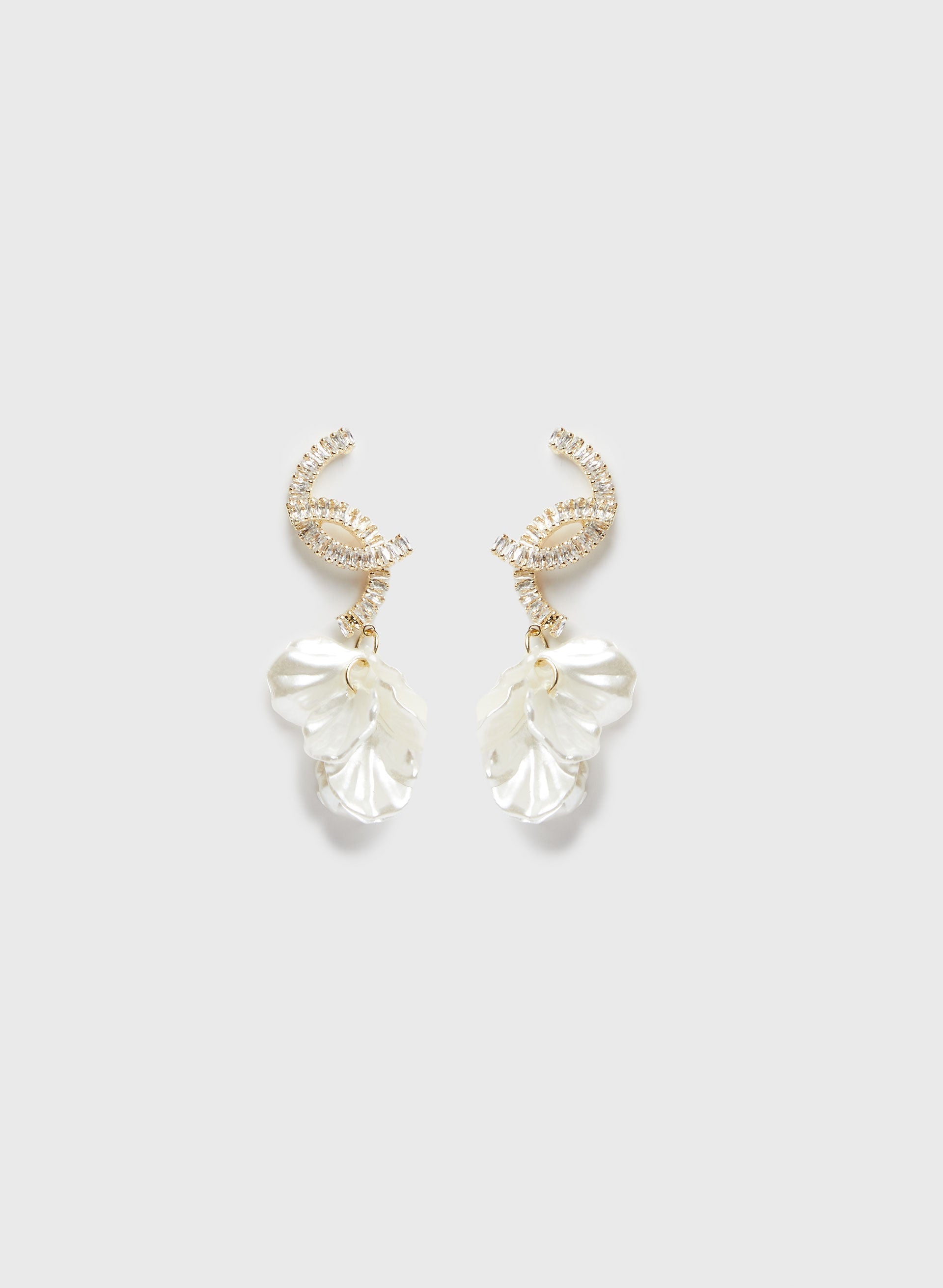 Crystal Detail Dangle Earrings